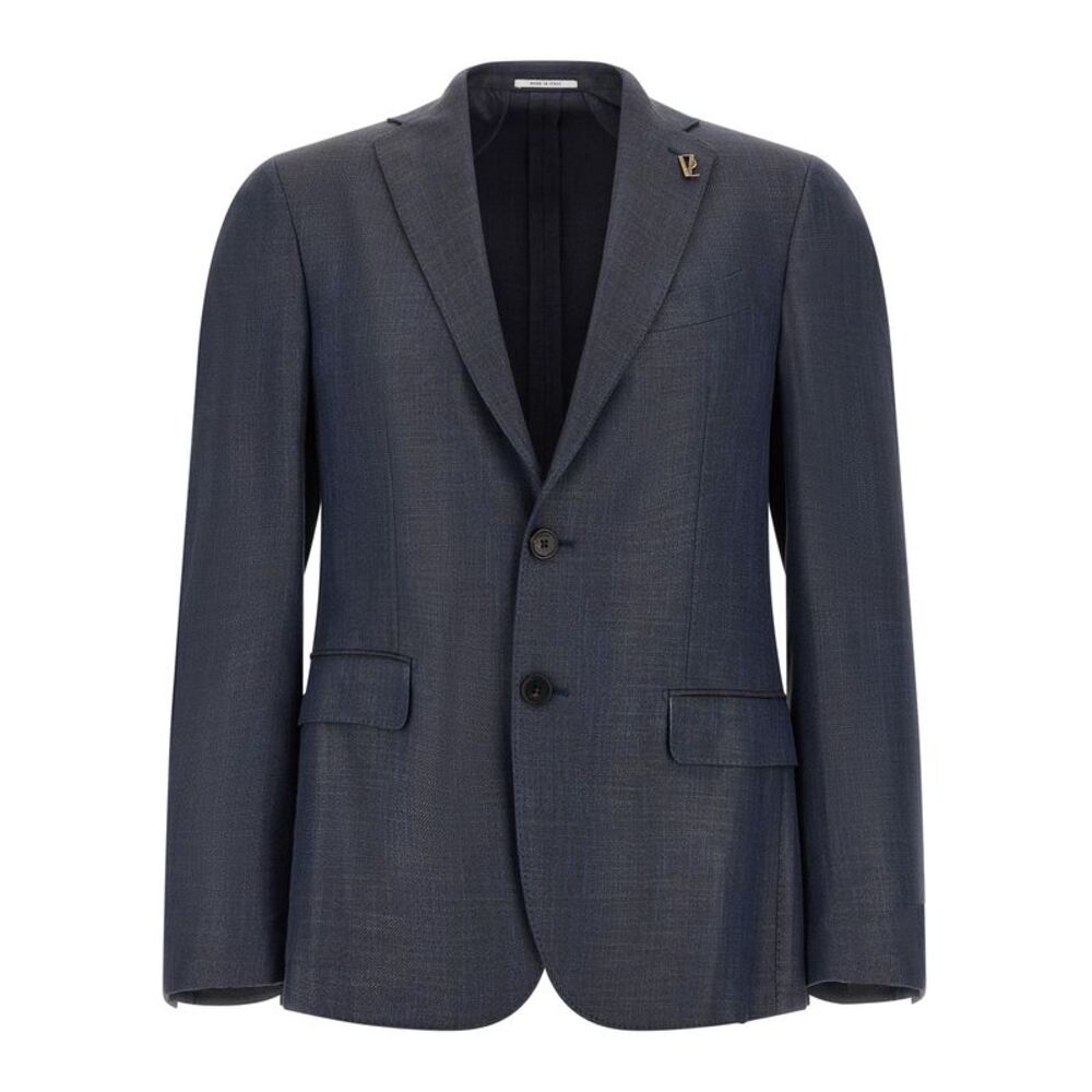 Pal Zileri Blue Viscose Men's Blazer